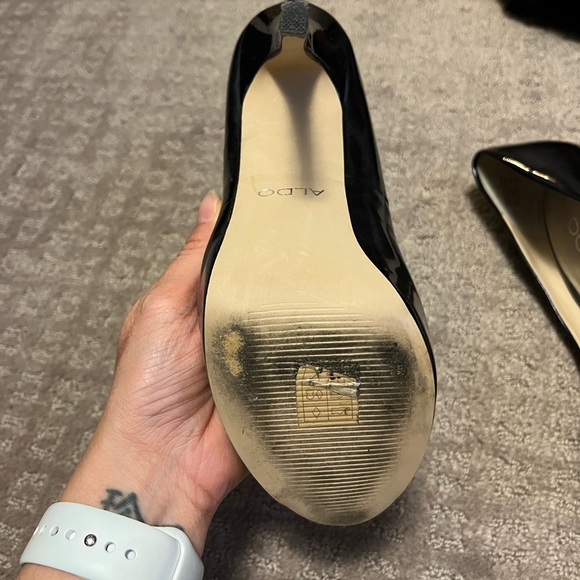 Aldo Dark Blue Patent Leather Stiletto - Size 7 - Picture 6 of 7